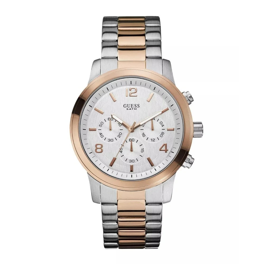 Guess Men Authentic Only Watch Silver Stainless Steel NWT
